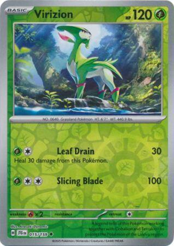 Virizion 015/159 Reverse Holo Journey Together