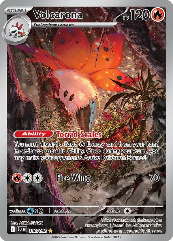 Volcarona 100/086 Black Bolt