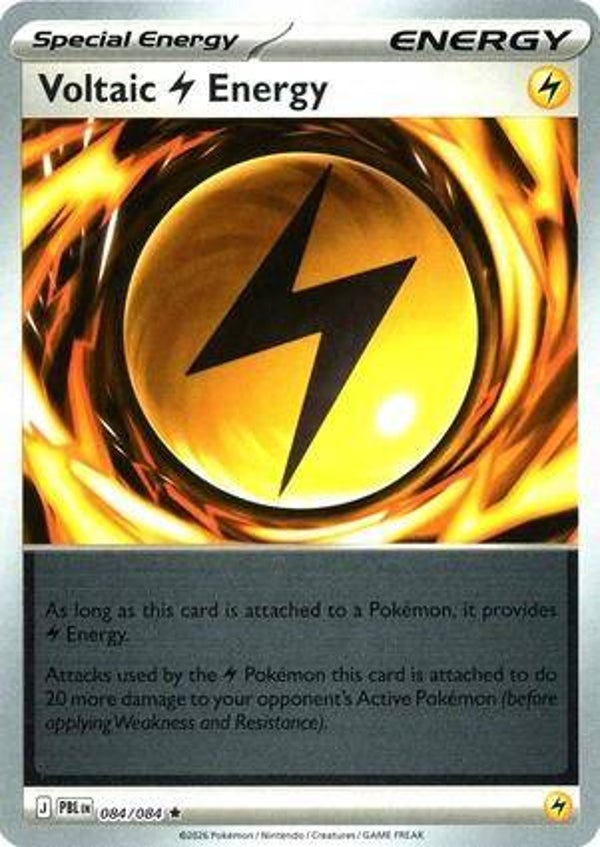 Voltaic Lightning Energy 084/084 reverse holo Pitch Black