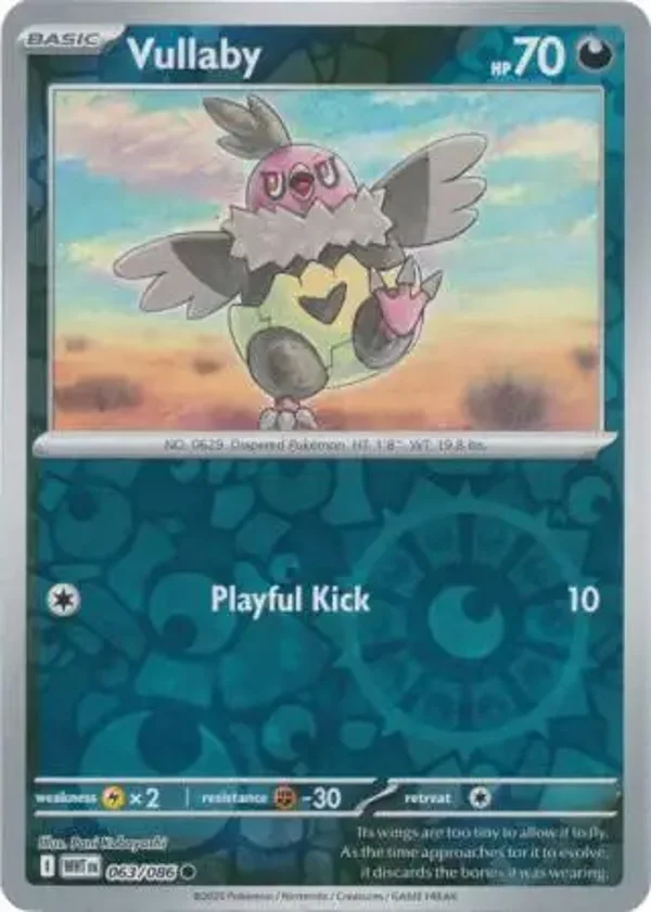 Vullaby 063/086 Reverse Holo White Flare