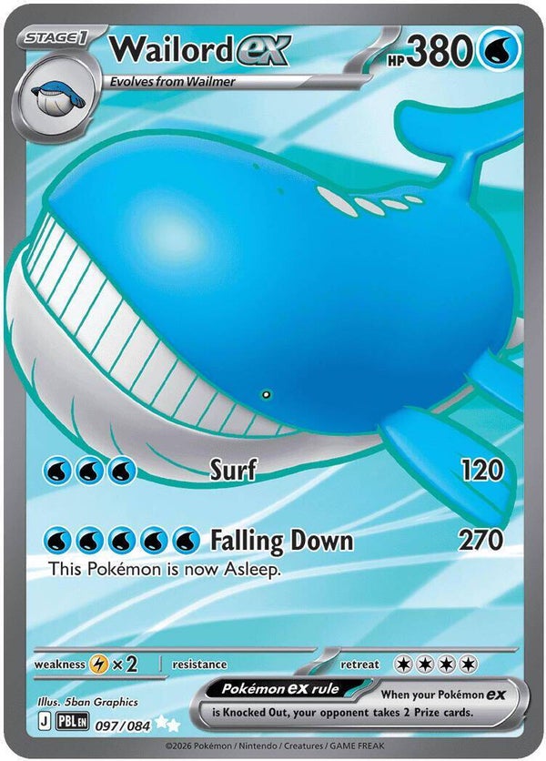 Wailord EX 097/084 Pitch Black