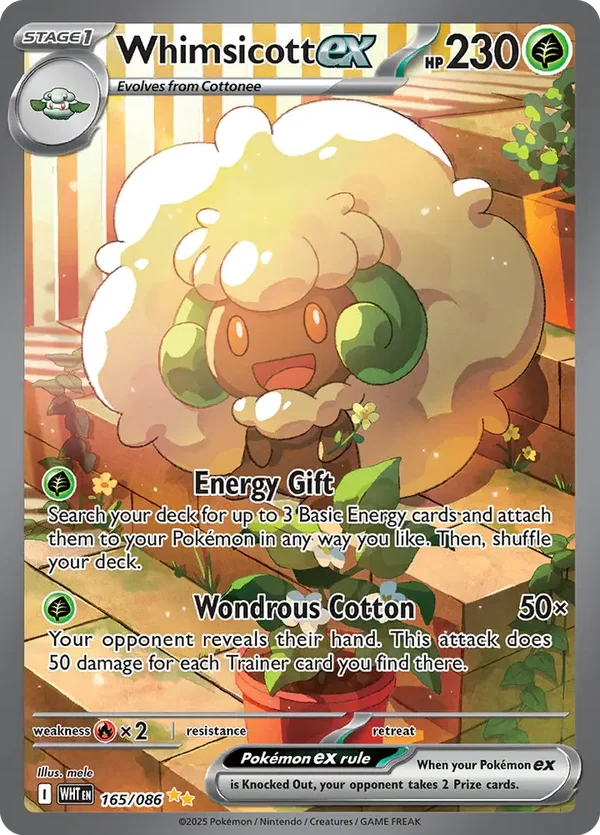 Whimsicott EX 165/086 White Flare