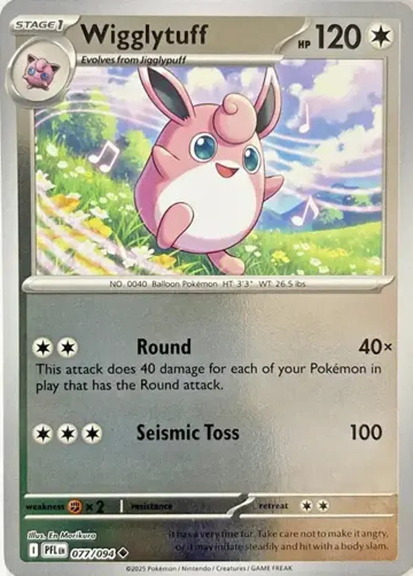 Wigglytuff 077/094 Reverse Holo Phantasmal Flames