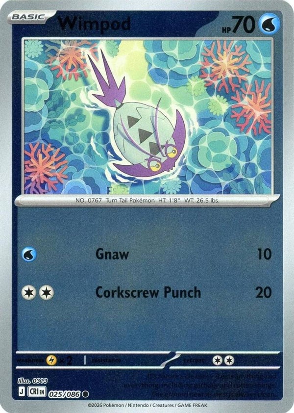 Wimpod 025/086 reverse holo Chaos Rising