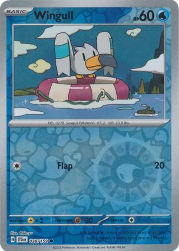 Wingull 038/159 Reverse Holo Journey Together