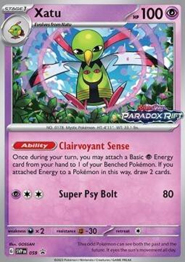 Xatu svp059 Black Star Promo,s