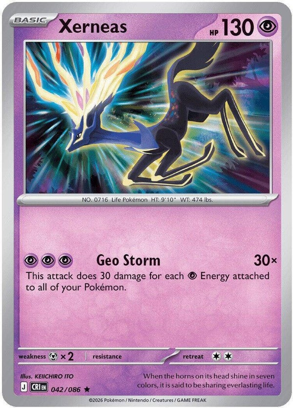 Xerneas 042/086 holo Chaos Rising