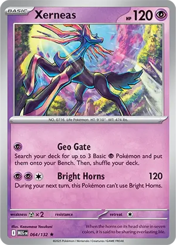 Xerneas 064/132 Holo Mega Evolution