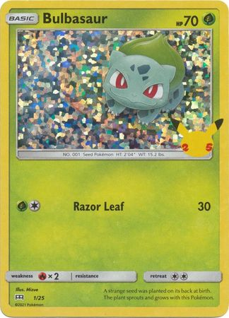 Bulbasaur 01/25 Holo MCDONALD'S 25TH ANNIVERSARY PROMO