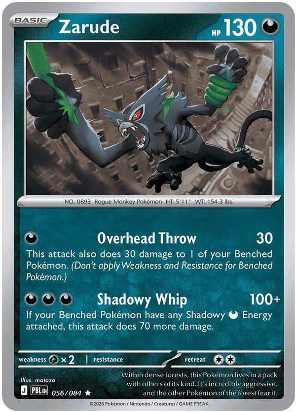 Zarude 056/084 holo Pitch Black