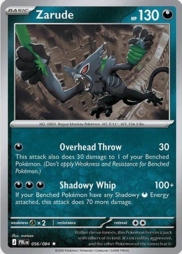 Zarude 056/084 reverse holo Pitch Black