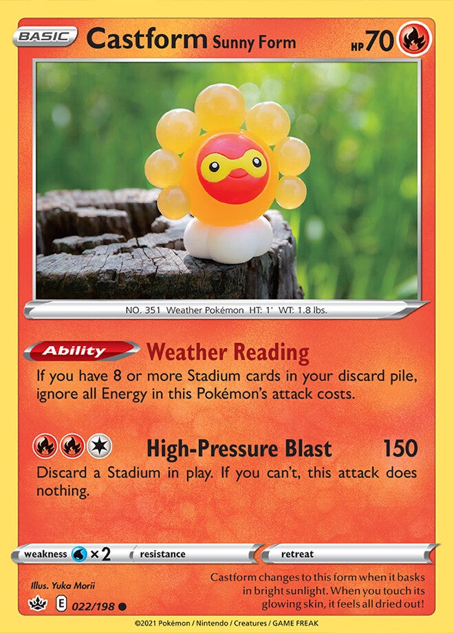 Castform Sunny Form 022/198 Chilling Reign
