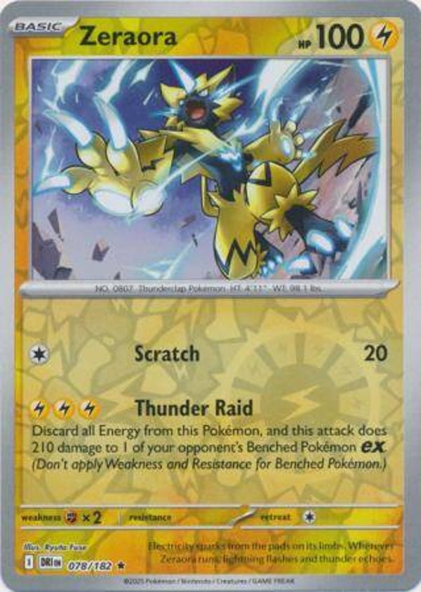 Zeraora 078/182 Reverse Holo Destined Rivals
