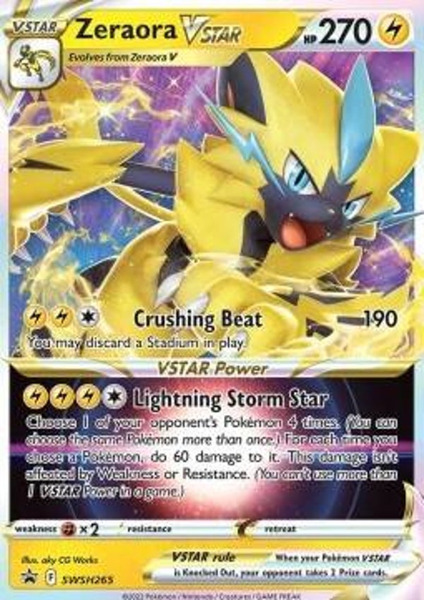 Zeraora Vstar swsh265 Sword&Shield Promo,s