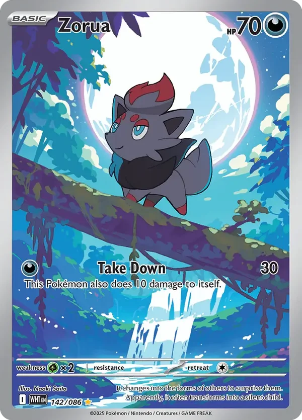 Zorua 142/086 White Flare