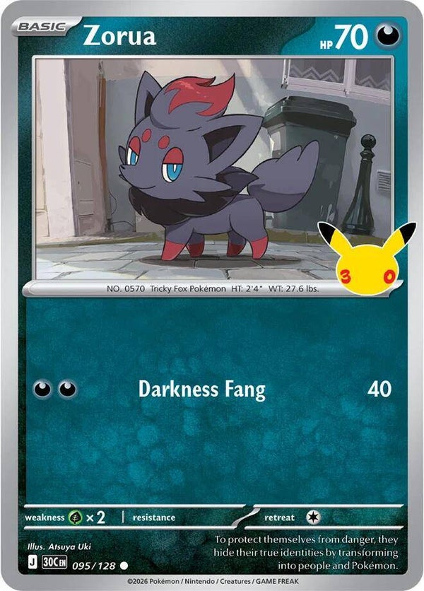 Zorua 095/128 holo 30th Anniversary