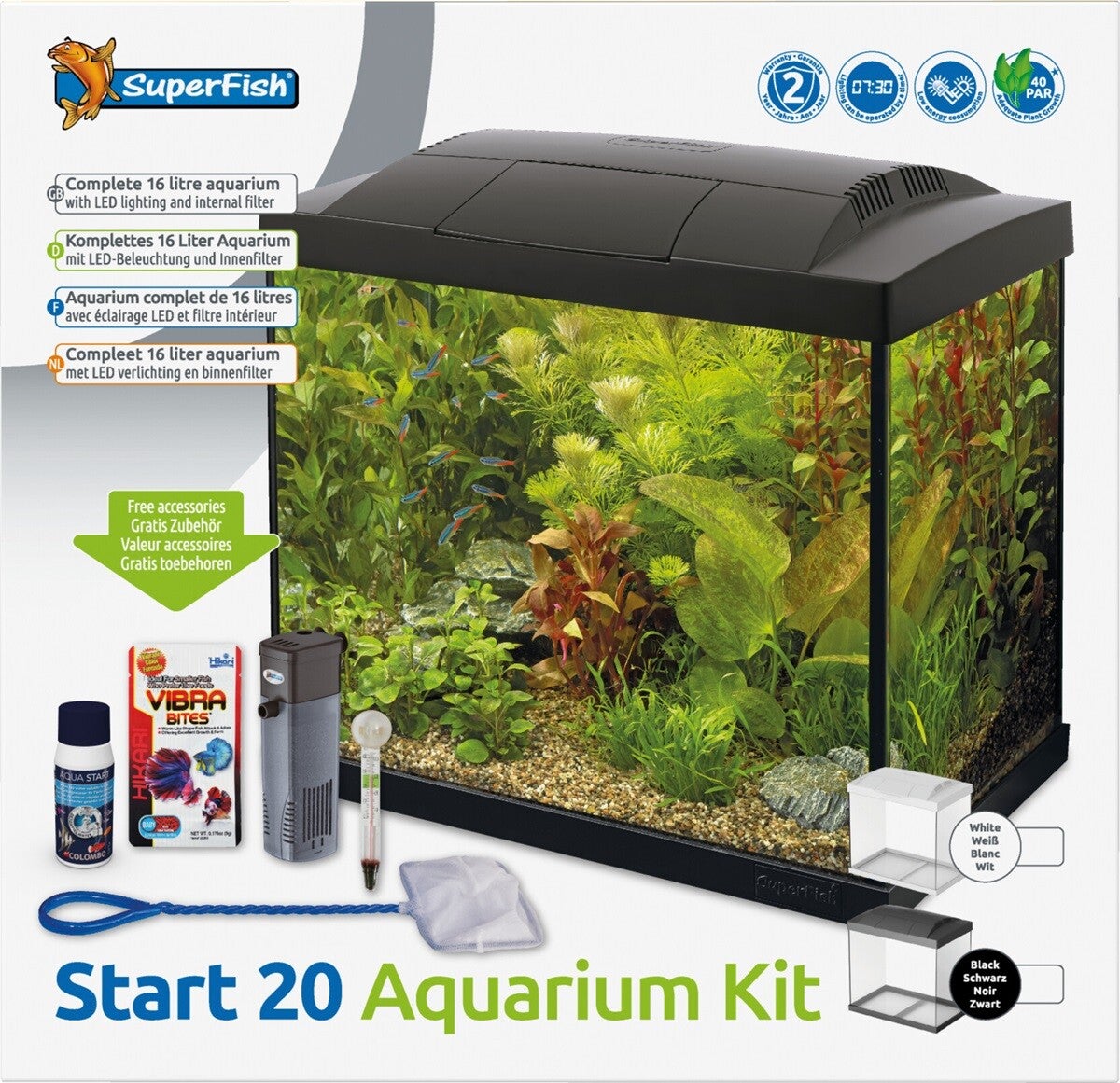 SF Start 20 Aquarium Kit Zwart