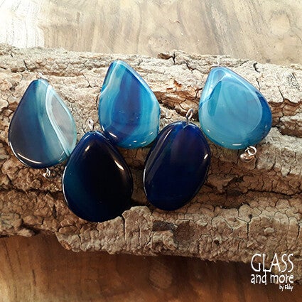 Blauwe natuursteen hangers