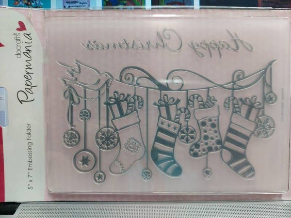 Happy Christmas embossing