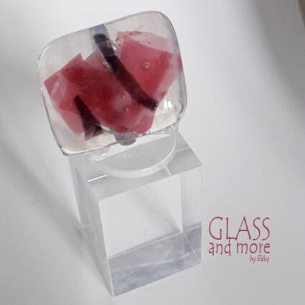 RVS ring met roze tinten (GRRZ02R)