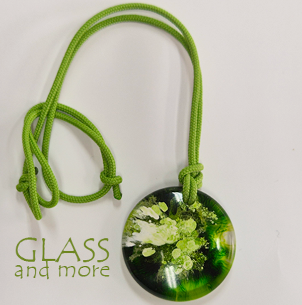Ronde groene epoxy hanger