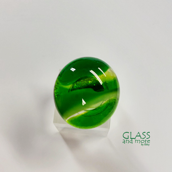 Groene ronde glasring