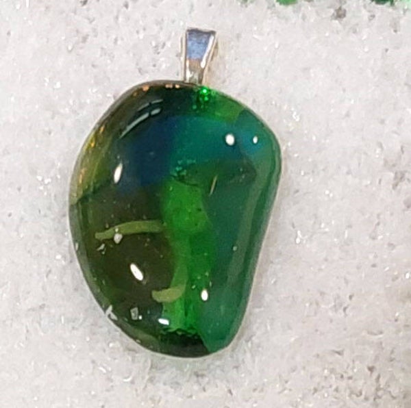 Kleine groene glashanger