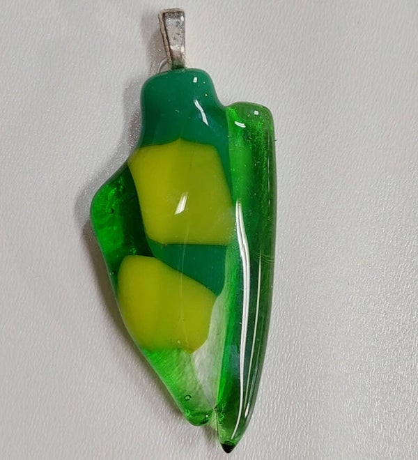 Glashanger in groen, gele tinten (GHGr02)