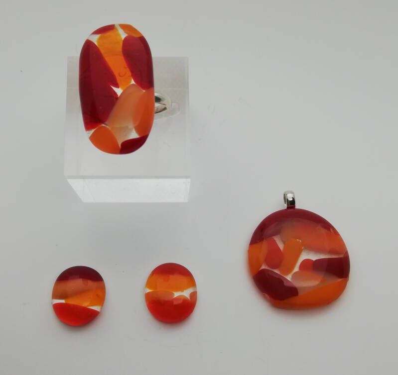 Zilveren set sieraden