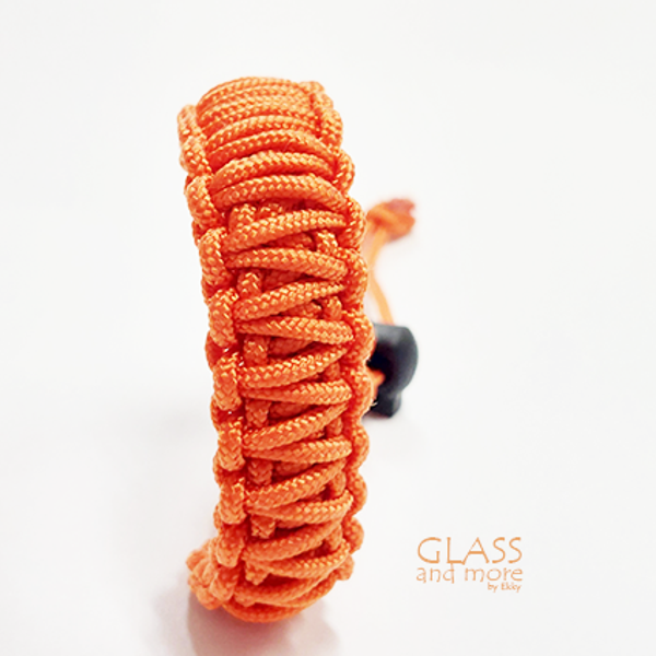 Paracord armband M in oranje