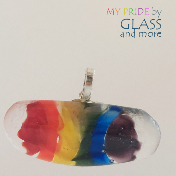 Glashanger in regenboogtinten