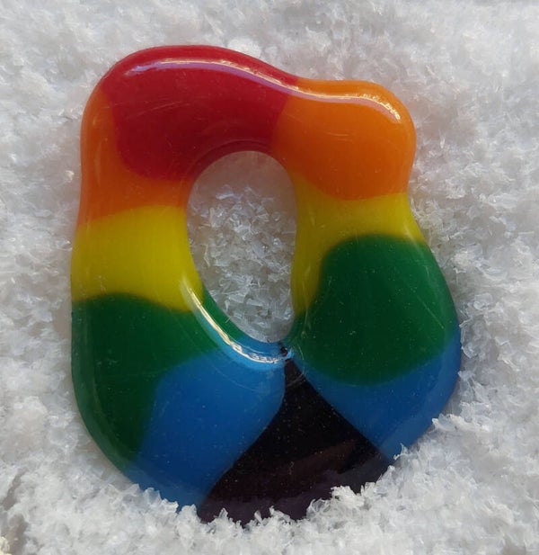 Regenboog donut hanger