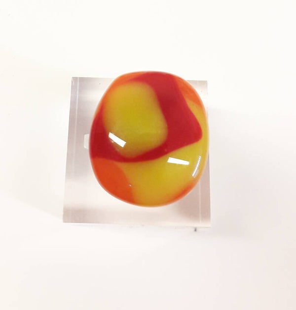 Oranje geel, rode ring (GRMK01R)