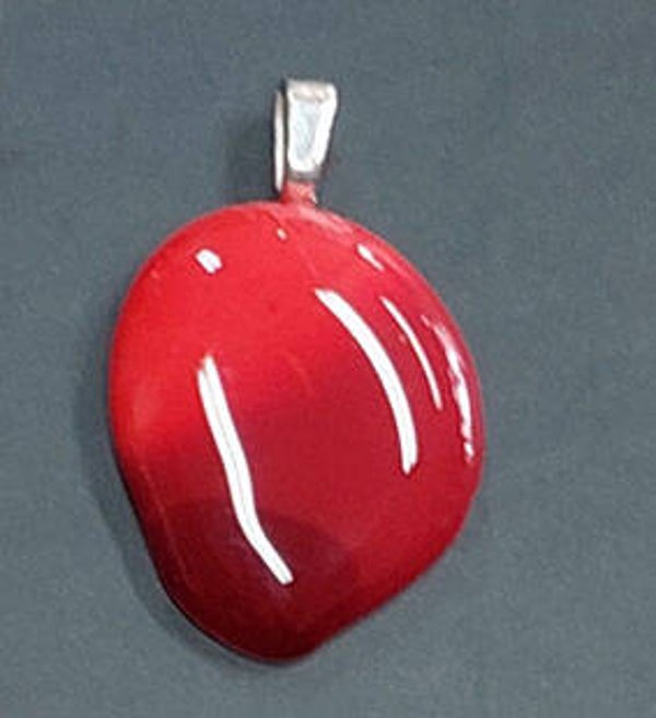 Glashanger met 3 tinten rood