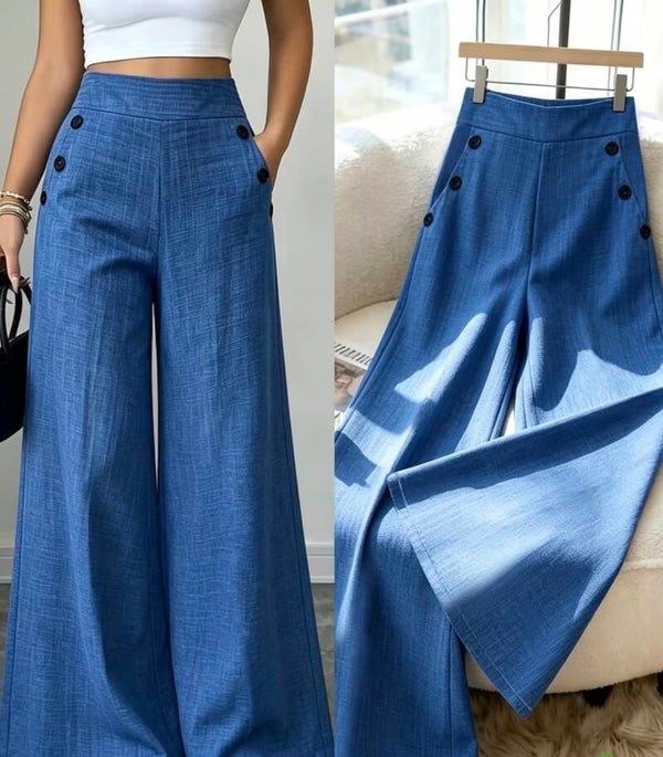Elastische Bund Straight Leg-lange Hose