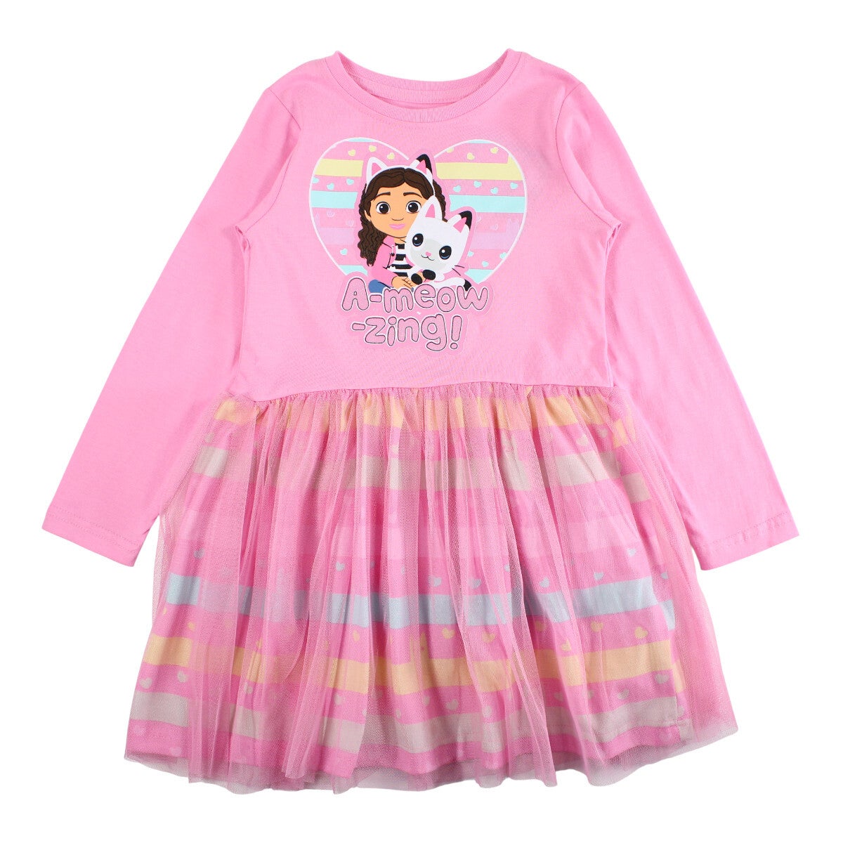 Vestido rosa tul Gabby niña