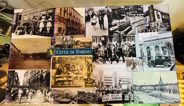 TAVOLO "TORINO" IN LEGNO E DECOPATCH TORINO TABLE