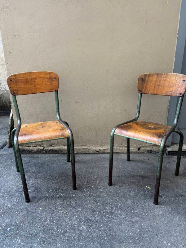 Sedie scuola anni 50