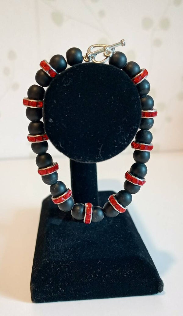 Armband "Black and red"