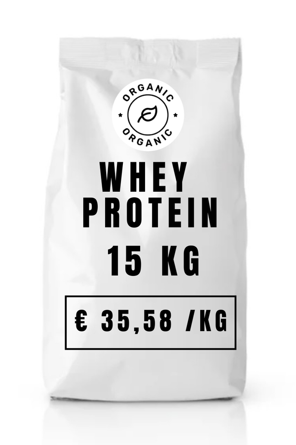 Organic WHEY Protein 80 – Bio Whey Concentraat – Grootverpakking 15 kg