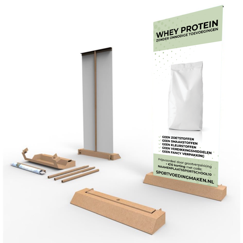 Whey Protein roll up banner