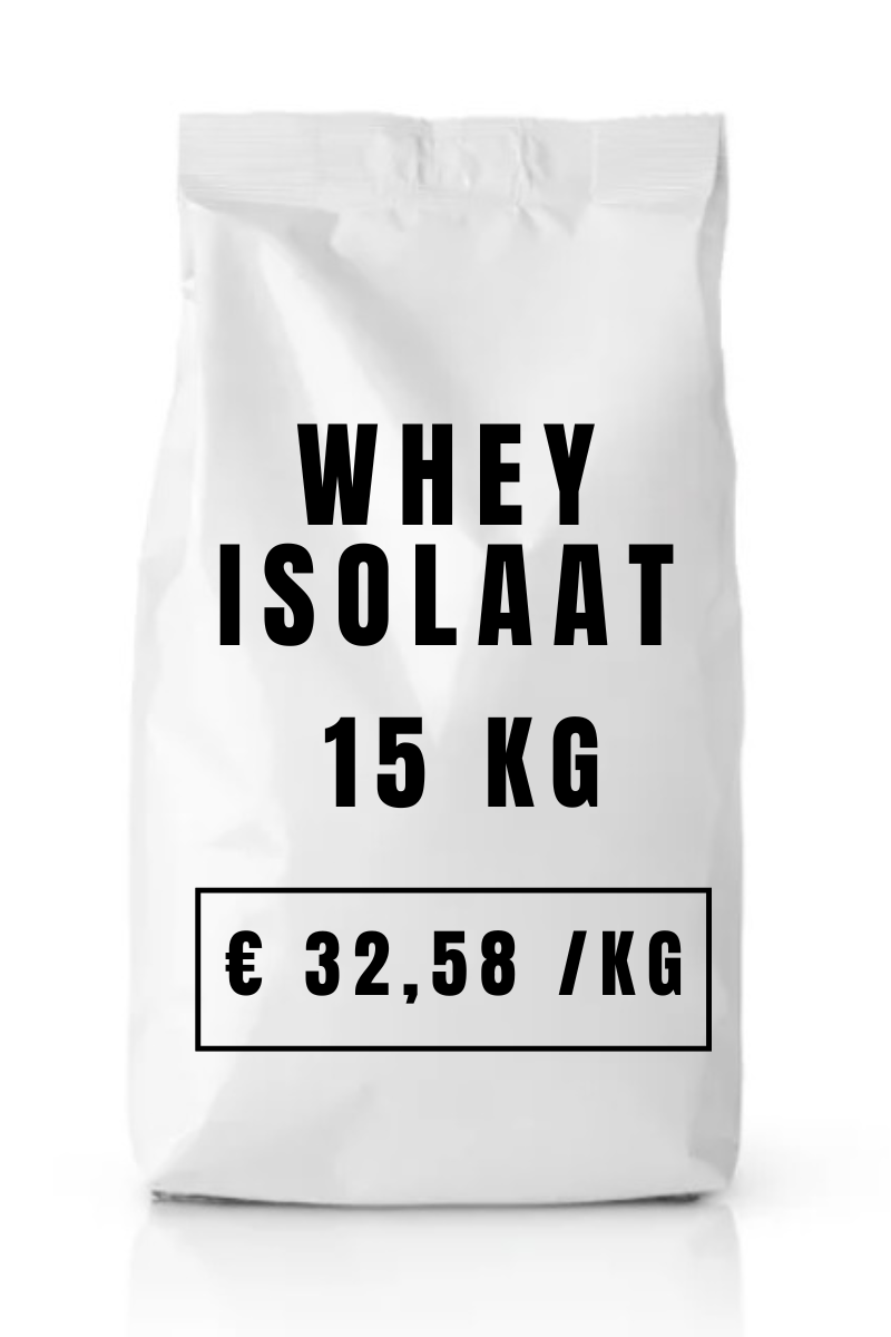 WHEY Isolaat – Wei Proteïne Isolaat 90% - WPI90 – Grootverpakking 15 kg