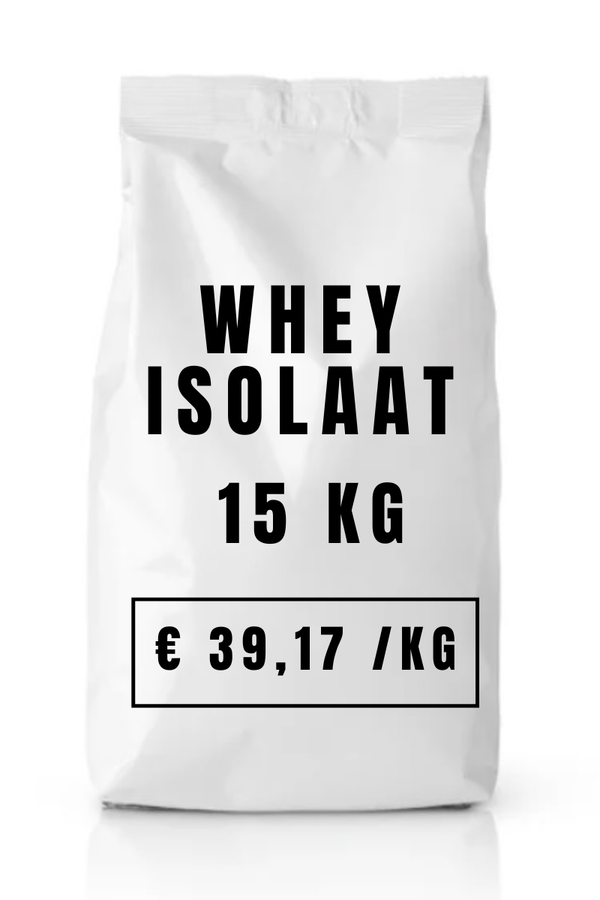 WHEY Isolaat – Wei Proteïne Isolaat 90% - WPI90 – Grootverpakking 15 kg