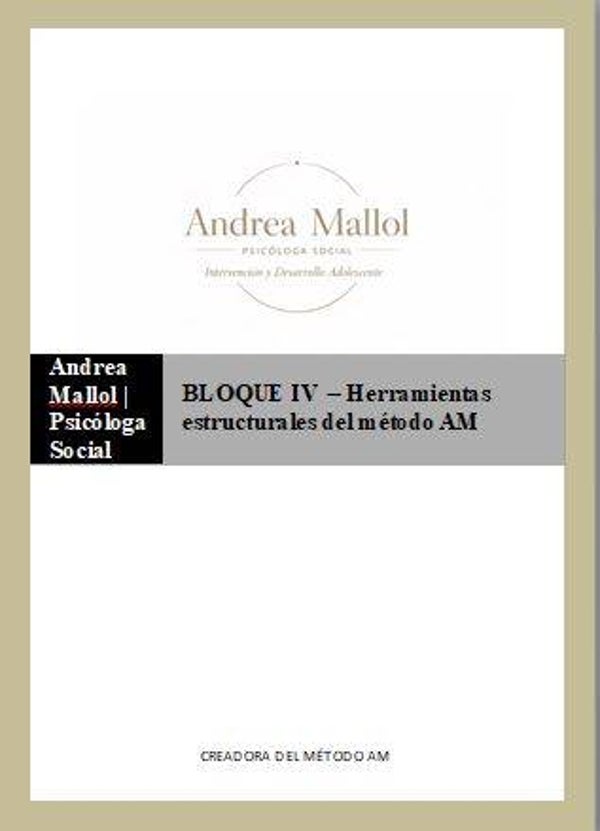 BLOQUE 4 – Herramientas estructurales del Método AM