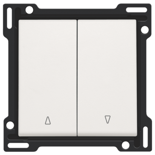 Niko 101-65914 afwerkingsset voor tweevoudige rolluikdrukknop white