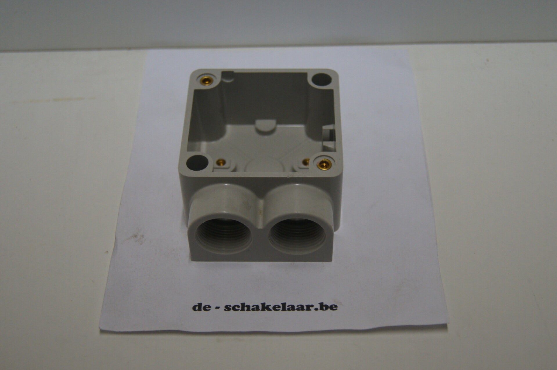 Niko 23831/27 HV enkel opbouwdoos 2 ing grijs