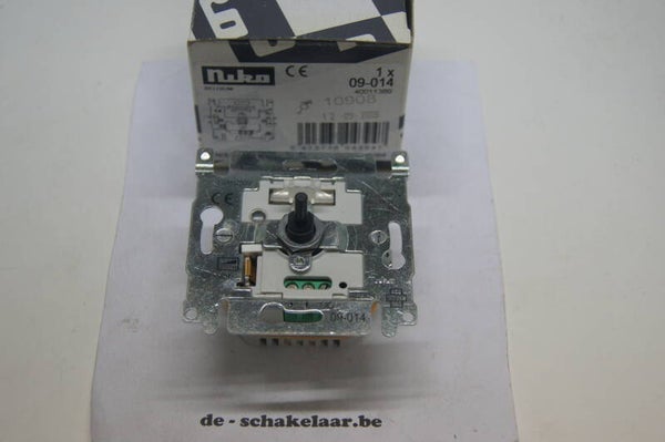 Niko 09-014 sockel dimmer max  400w resistieve belasting faseaansnijding