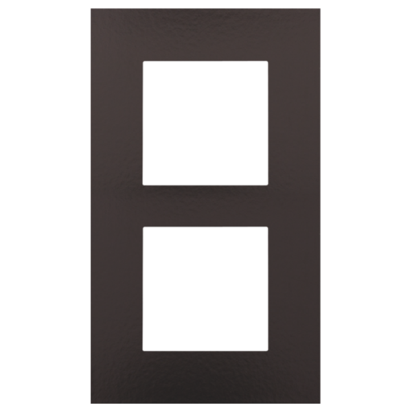 Niko 201-76200 tweev afdekplaat vertic center 60 Pure Bakelite® chocolate