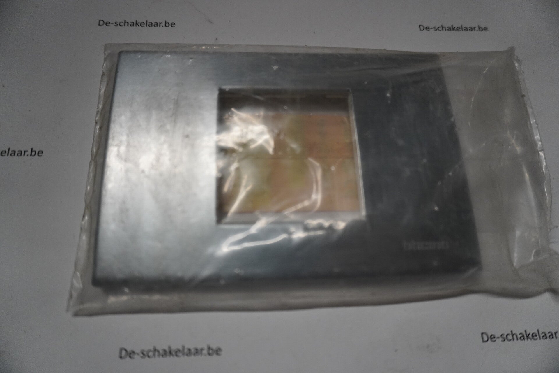 Bticino light N4819AA afdekplaat 2 mod natuurlijk aluminium