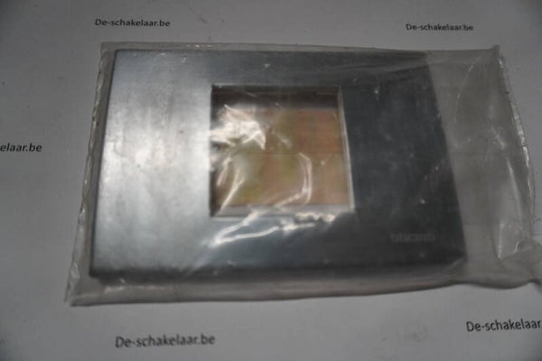 Bticino light N4819AA afdekplaat 2 mod natuurlijk aluminium